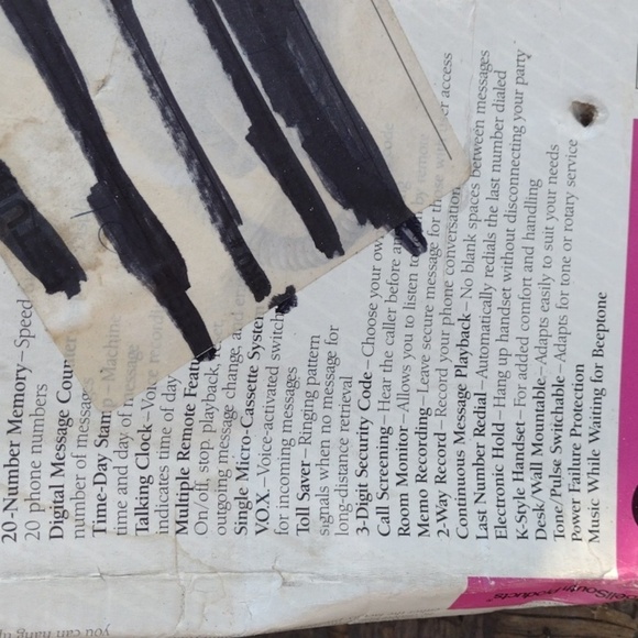 Answering System Telephone - White NWT - Picture 2 of 5